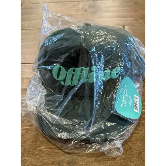 Ulta Beauty Collection Womens Green Offline Trucker Snapback Mesh Hat Cap NWT - Picture 2 of 8